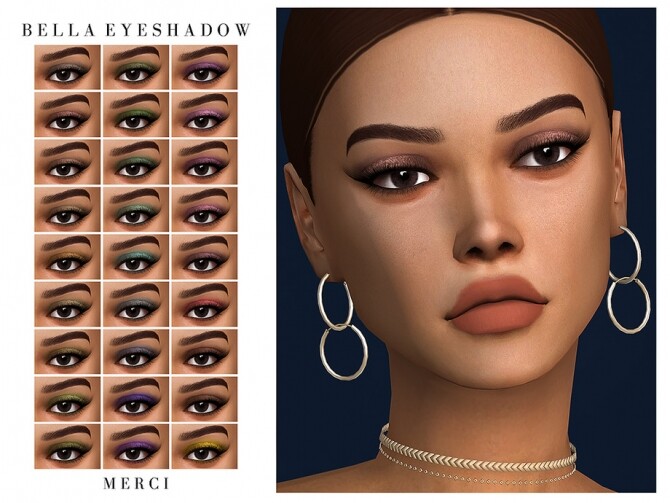 Sims 4 Bella Eyeshadow by Merci at TSR
