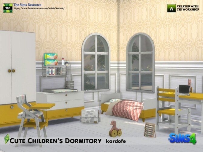 Sims 4 Cute Childrens Dormitory by kardofe at TSR