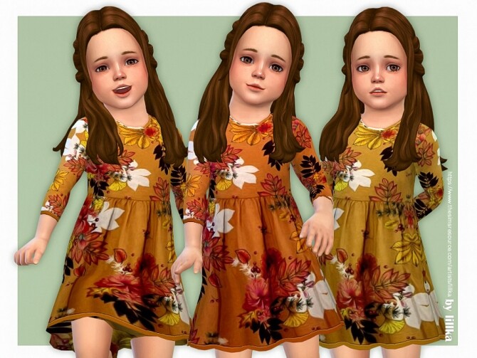 Sims 4 Jora Dress by lillka at TSR