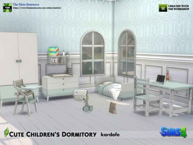 Sims 4 Cute Childrens Dormitory by kardofe at TSR