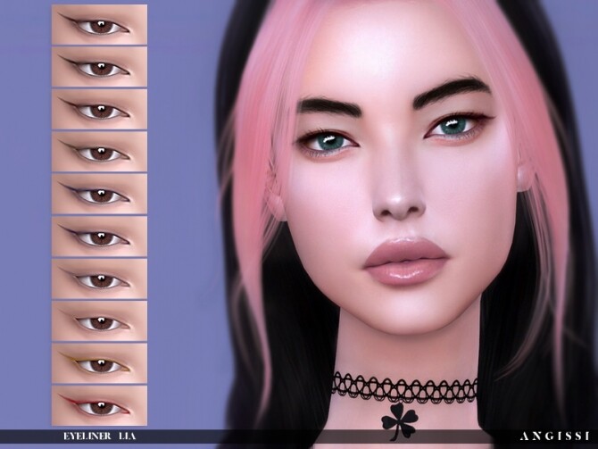 Sims 4 Lia eyeliner by ANGISSI at TSR