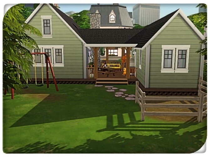 Sims 4 Pumpkin Camping Cabin by GenkaiHaretsu at TSR