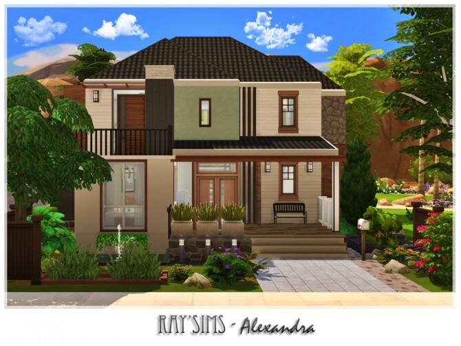 Sims 4 Alexandra house by Ray Sims at TSR