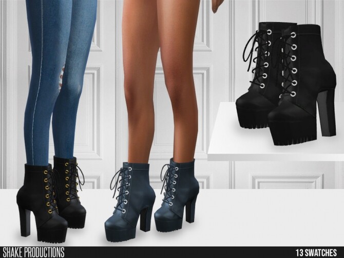 Sims 4 573 High Heel Boots by ShakeProductions at TSR