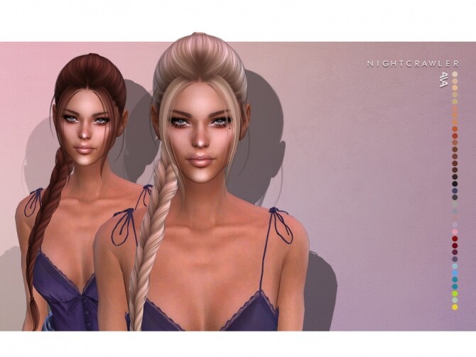 Sims 4 AVA HAIR by Nightcrawler at TSR