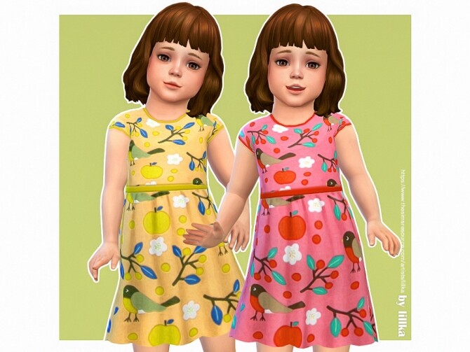 Sims 4 Avery Dress by lillka at TSR