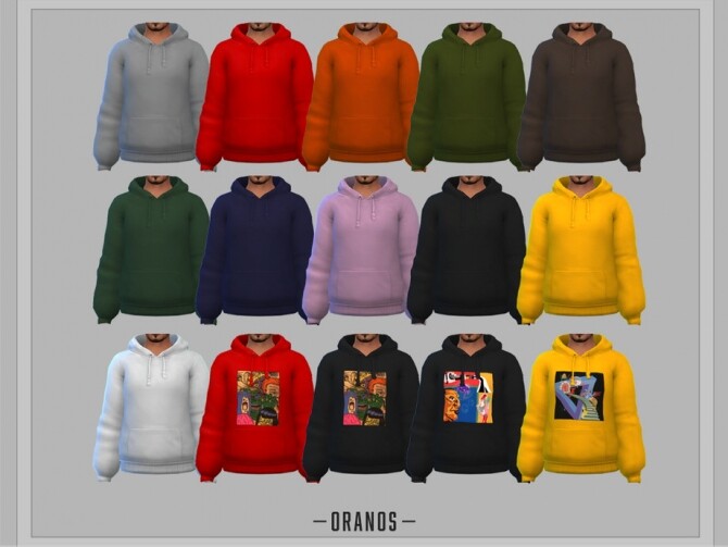 Sims 4 Oversized Hoodie M by OranosTR at TSR