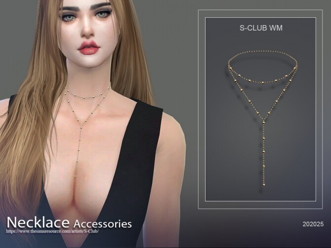 Sims 4 Necklace 202025 by S Club WM at TSR