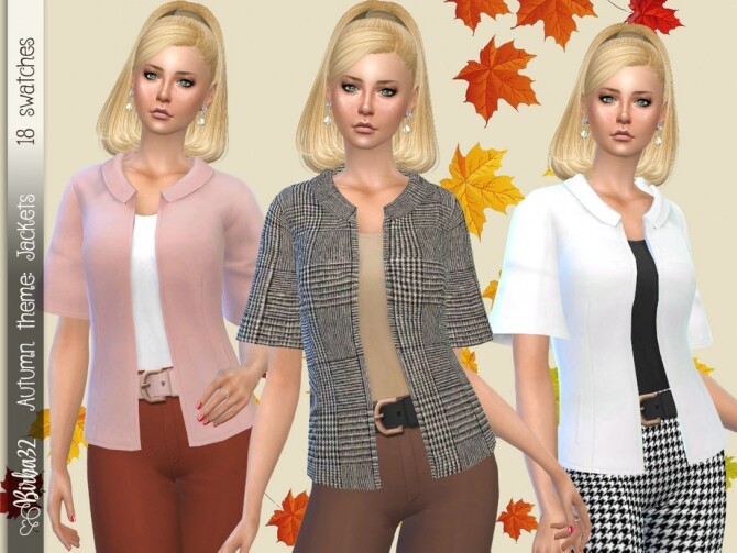 Sims 4 Autumn Jacket by Birba32 at TSR