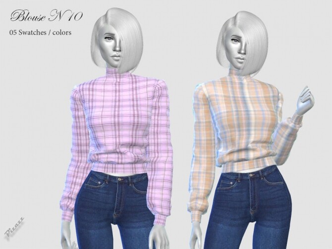 Sims 4 Ladies Blouse N 10 by pizazz at TSR