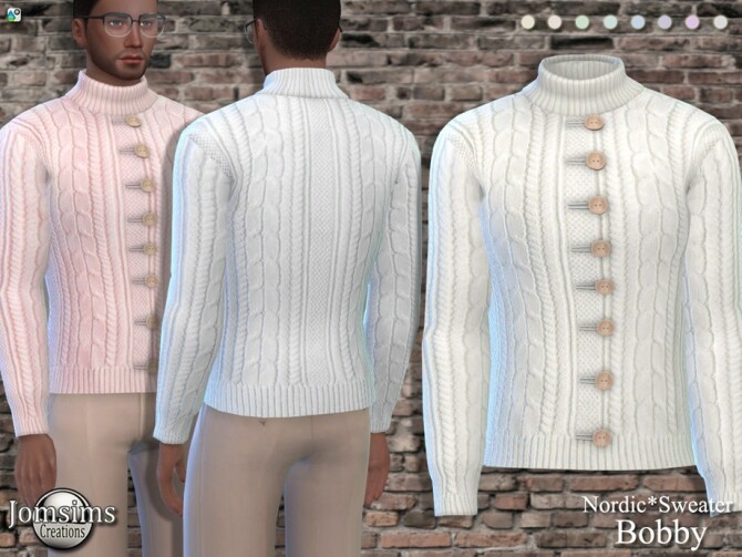 Sims 4 Bobby sweater by  jomsims at TSR