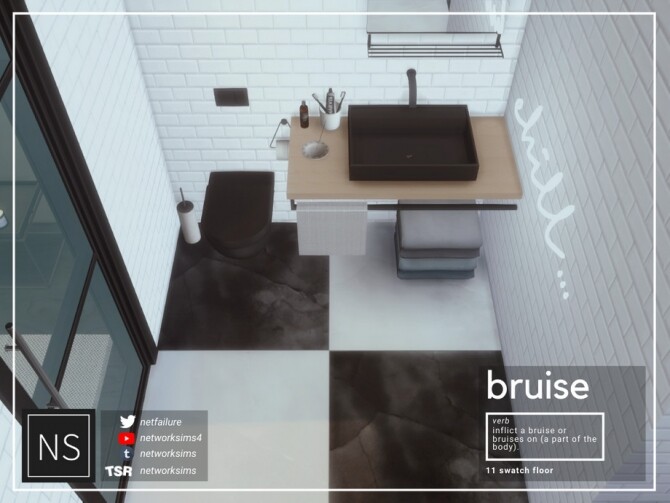 Sims 4 Bruise Marble Floor by Networksims at TSR