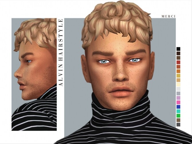 Sims 4 Alvin Hairstyle by Merci at TSR