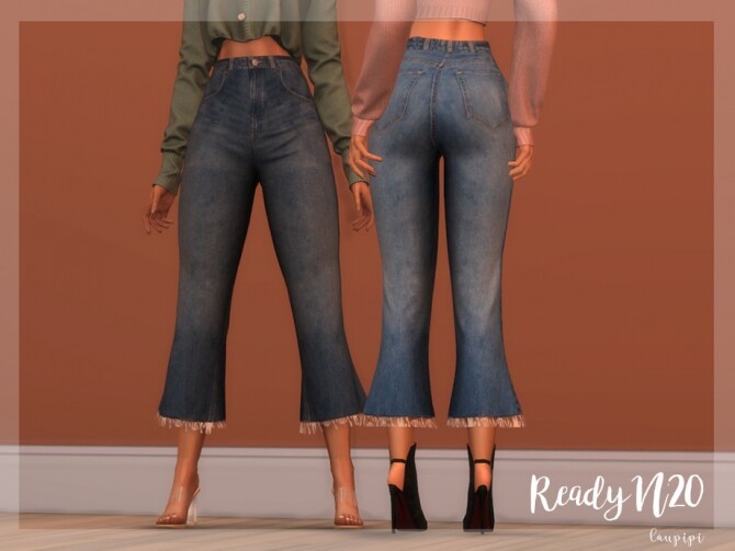 Sims 4 Flare Jeans BT368 by laupipi at TSR