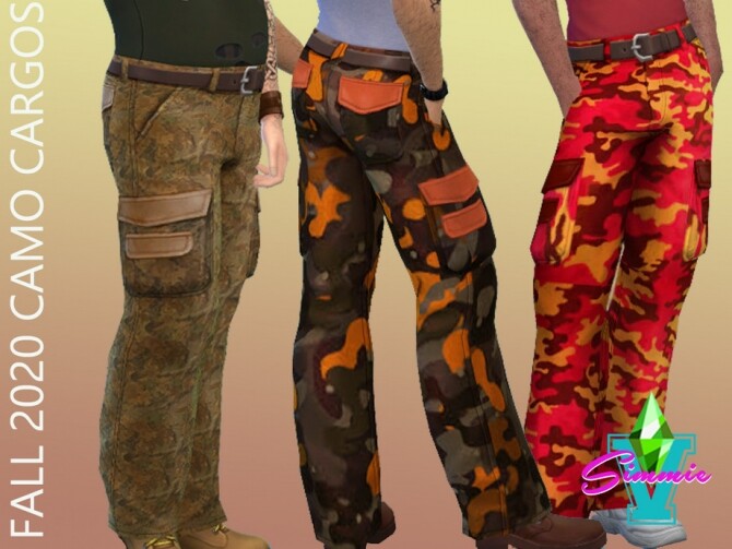 Fall 2020 Camo Cargos by SimmieV at TSR » Sims 4 Updates
