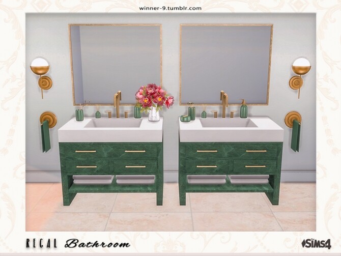 Sims 4 Regal Bathroom by Winner9 at TSR