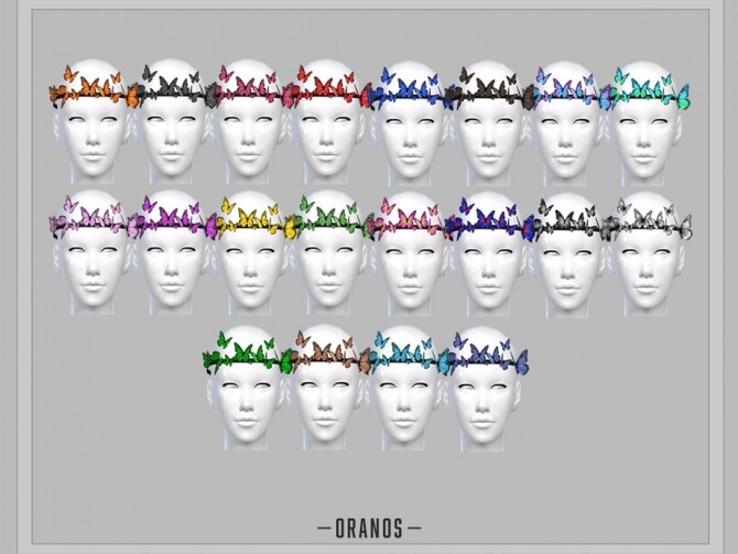 Sims 4 Boho Butterfly Headband by OranosTR at TSR