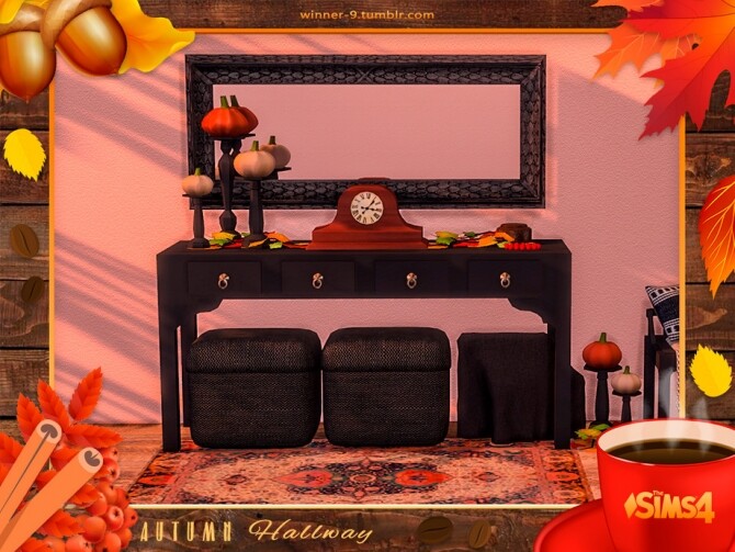 Sims 4 Autumn hallway by Winner9 at TSR