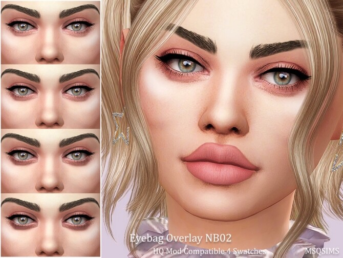 Sims 4 Eyebags Overlay NB02 at MSQ Sims