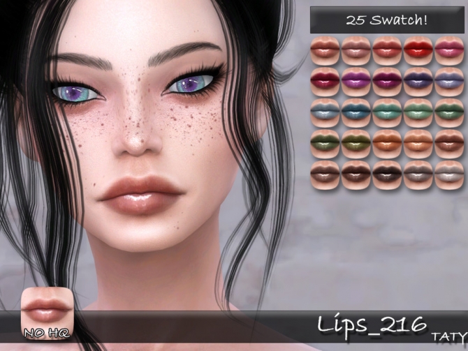 Lips 216 by tatygagg at TSR » Sims 4 Updates