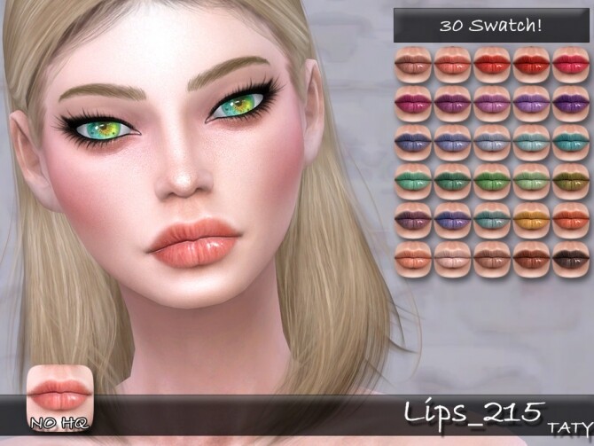 Sims 4 Lips 215 by tatygagg at TSR