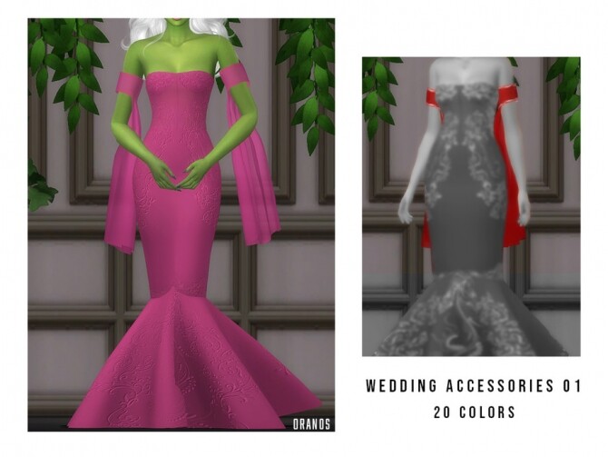 Sims 4 Wedding Accessories 01 by OranosTR at TSR