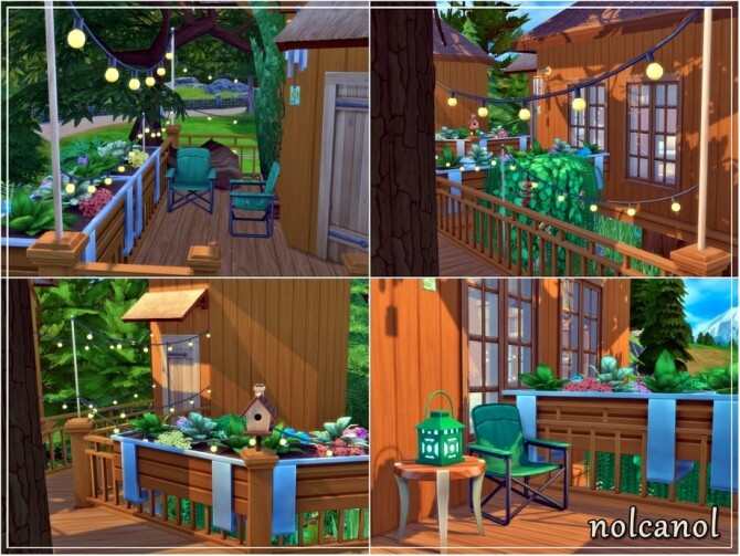 Sims 4 House among trees by nolcanol at TSR