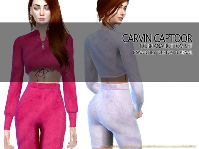 Sims 4 Briana Bott Set by carvin captoor at TSR