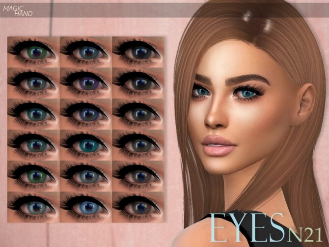 Sims 4 Eyes N21 by MagicHand at TSR