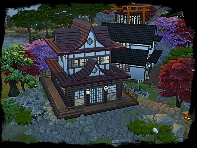 Sims 4 Hoshi no mura village by GenkaiHaretsu at TSR