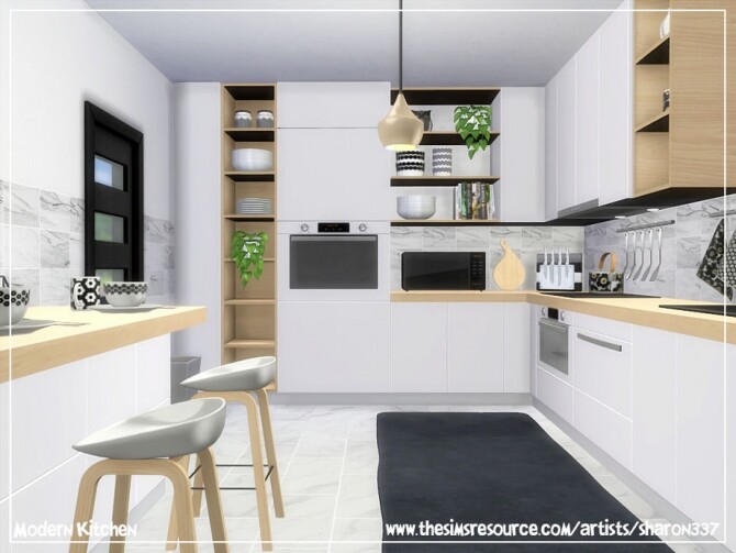 Sims 4 Modern Kitchen by sharon337 at TSR