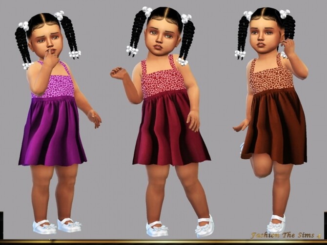 Sims 4 Dress Elisa baby by LYLLYAN at TSR