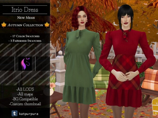 Sims 4 Itrio Dress by KaTPurpura at TSR