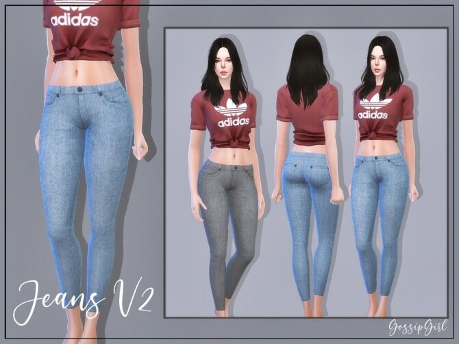 Sims 4 Jeans V2 by GossipGirl at TSR