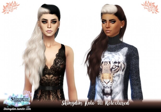 Sims 4 Anto`s 911 Hairstyle Retexture at Shimydim