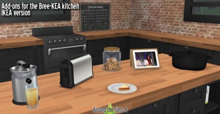 Add-ons Bree-KEA Kitchen at Around the Sims 4