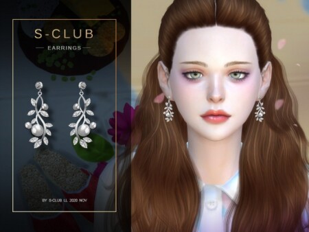 Earrings 202031 by S-Club at TSR