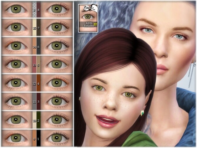 Sims 4 Eyelashes 07 by BAkalia at TSR