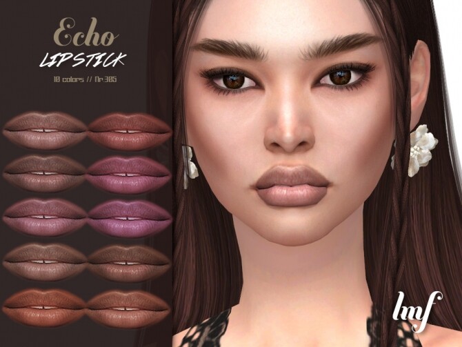 Sims 4 IMF Echo Lipstick N.305 by IzzieMcFire at TSR