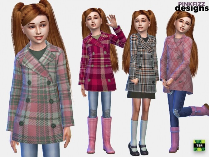 Sims 4 Fashion Coat by Pinkfizzzzz at TSR