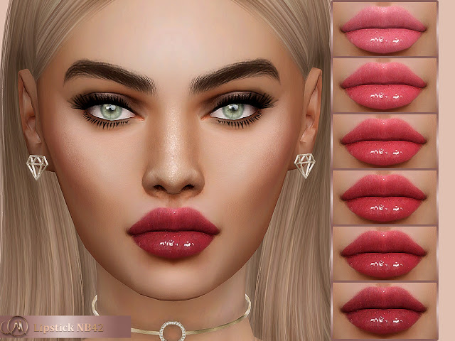 Sims 4 Lipstick NB42 at MSQ Sims