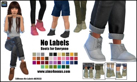 No Labels Boots at Sims 4 Nexus