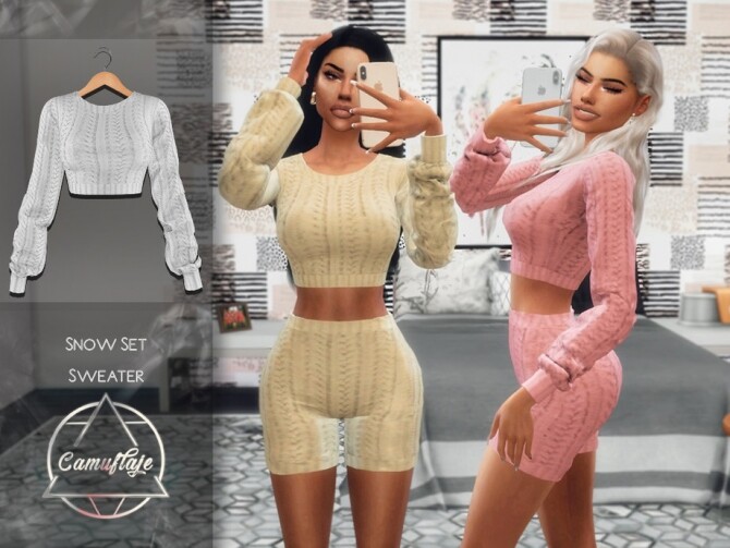 Sims 4 Snow Set Sweater by Camuflaje at TSR