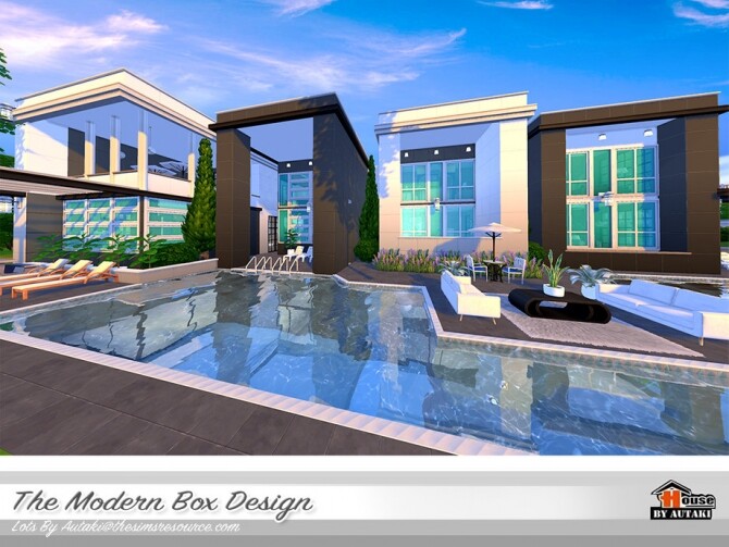Sims 4 The Modern Box Design by autaki at TSR