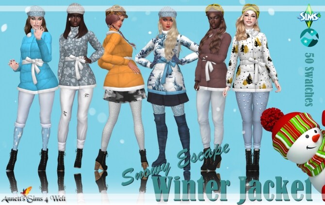 Sims 4 Winter Jacket at Annett’s Sims 4 Welt