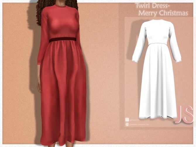 Sims 4 Twirl Dress by JavaSims at TSR