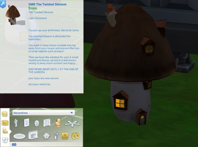 Sims 4 SMB Shroom Lawn Ornaments by shadowwalker777 at Mod The Sims