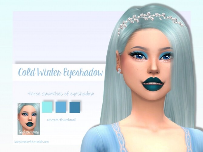 Sims 4 Cold Winter Eyeshadow by LadySimmer94 at TSR