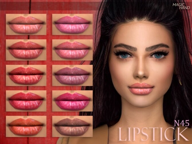 Sims 4 Lipstick N45 by MagicHand at TSR