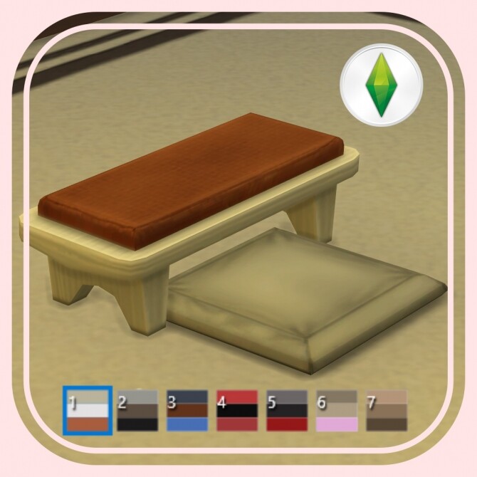 Sims 4 Floor Cushion Highchair by BlueHorse at Mod The Sims